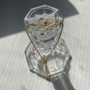 Yellow Gold Filled Hamsa Evil Eye Bracelet - NWT